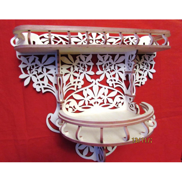 گل قفسه دیواری وکتور الگو برای برش لیزر گل قفسه دیواری وکتور الگو برای برش لیزر