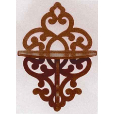 Carved Wall Shelf Vector Template