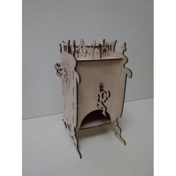 Samowar Haus Laser-Cut-Vektor-Vorlage Samowar Haus Laser-Cut-Vektor-Vorlage