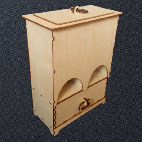 Tea House – Laser Cut Tea Box Sjabloon Vector Tea House – Laser Cut Tea Box Sjabloon Vector