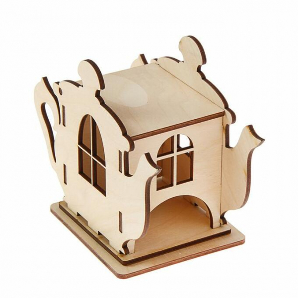 Teehaus Teekanne Box Laser Cut Vector File Teehaus Teekanne Box Laser Cut Vector File