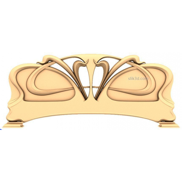 Cabecero Elegance in Bloom, modelo 3D STL