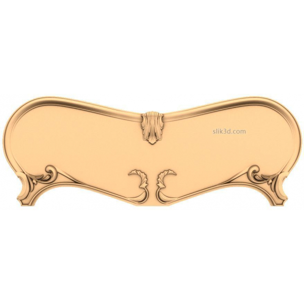Elegance Crest Backrest 3D Model for CNC Elegance Crest Backrest 3D Model for CNC