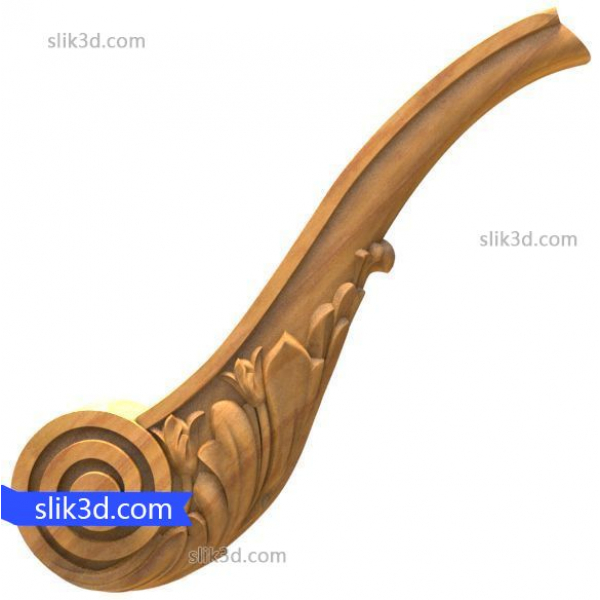 مزین مارپیچی براکت 3D STL مدل های CNC