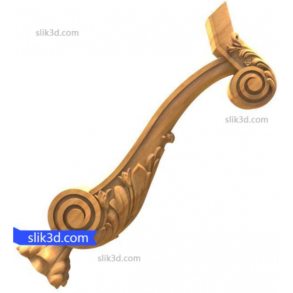CNC용 Majestic Acanthus Corbel 3D 모델