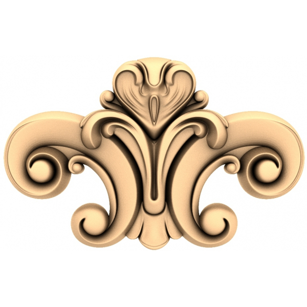 แบบจำลอง 3D STL Royal Flourish สำหรับ CNC แบบจำลอง 3D STL Royal Flourish สำหรับ CNC