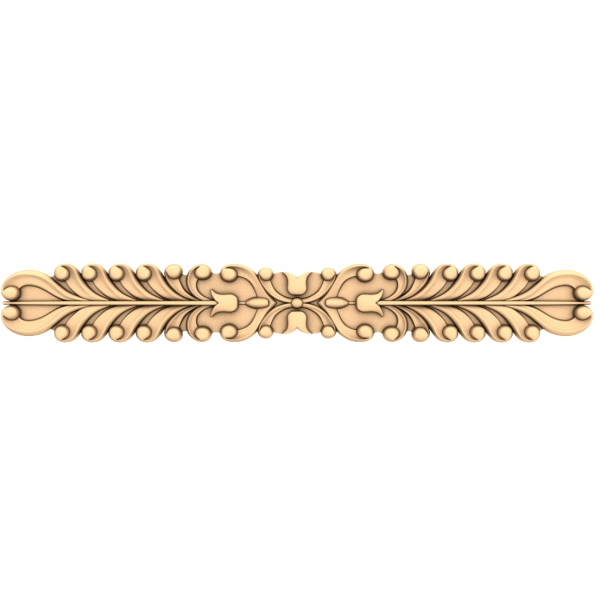 Elegant Acanthus Scroll 3D-model til CNC