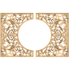 Ozdobný květinový rohový panel