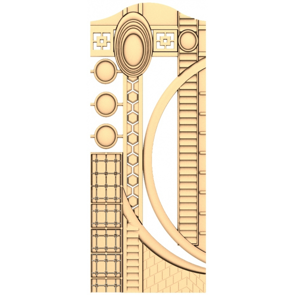 Geometric Harmony Panel 3D STL Model for CNC Router