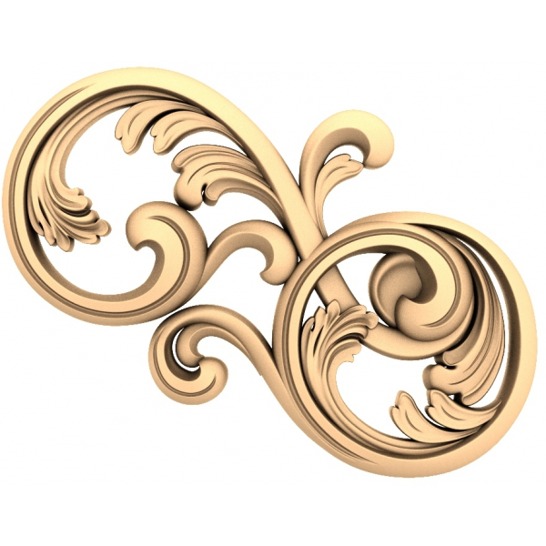 Model 3D Baroque Flourish pentru CNC Model 3D Baroque Flourish pentru CNC