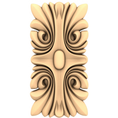 Rolagem de acanto ornamental