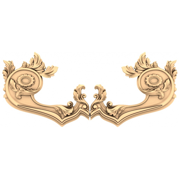Floral Harmony Crest für CNC-Holzbearbeitung Floral Harmony Crest für CNC-Holzbearbeitung