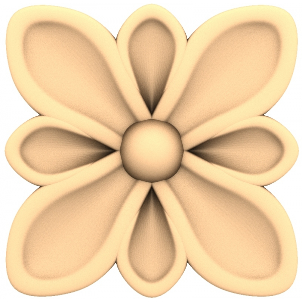 Petal Harmony 3D STL Model עבור CNC