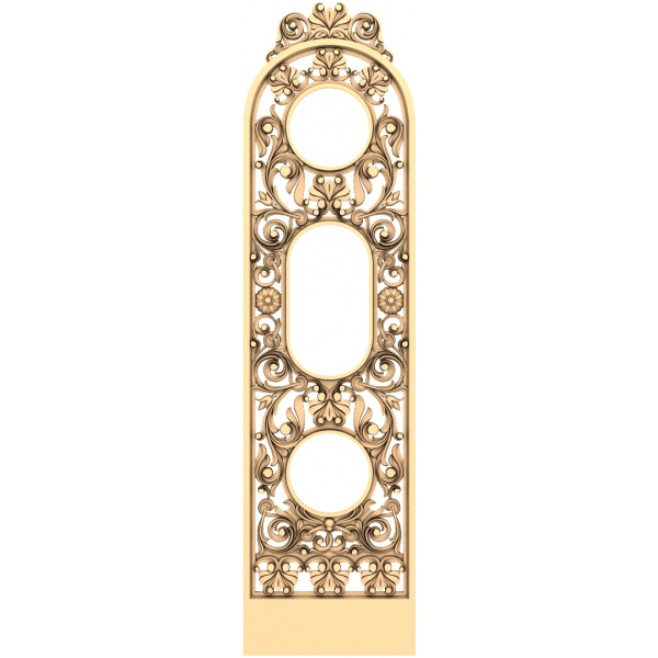 Ornate Floral Panel 3D STL Model for CNC Ornate Floral Panel 3D STL Model for CNC