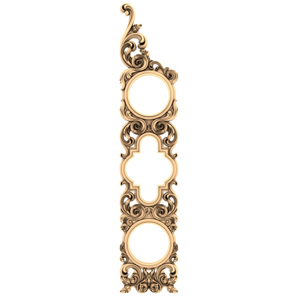 Baroque Elegance Frame 3D Model for CNC Baroque Elegance Frame 3D Model for CNC