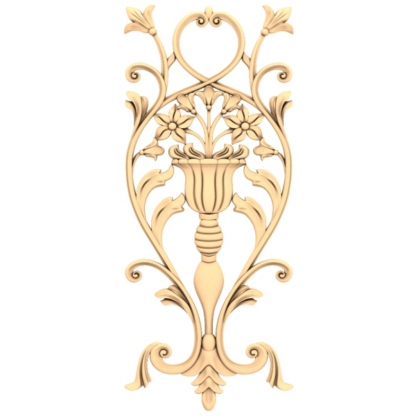 Floral Harmony 3D STL Model for CNC Router Floral Harmony 3D STL Model for CNC Router