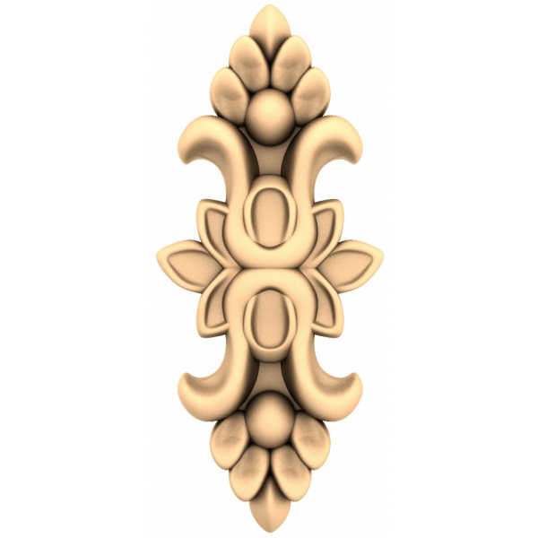 Floral Harmony Accent 3D STL Model for CNC Floral Harmony Accent 3D STL Model for CNC