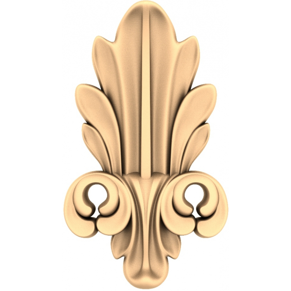 Flourish Acantus 3D STL Model for CNC