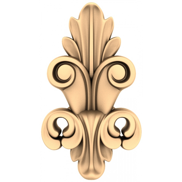 Exquisiter 3D STL Floral Elegance Akzent für CNC