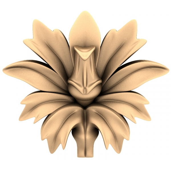 Orchid Bloom 3D STL Model for CNC Projects Orchid Bloom 3D STL Model for CNC Projects