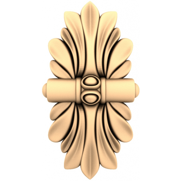 Eleganten 3D STL model za CNC: Regal Acanthus