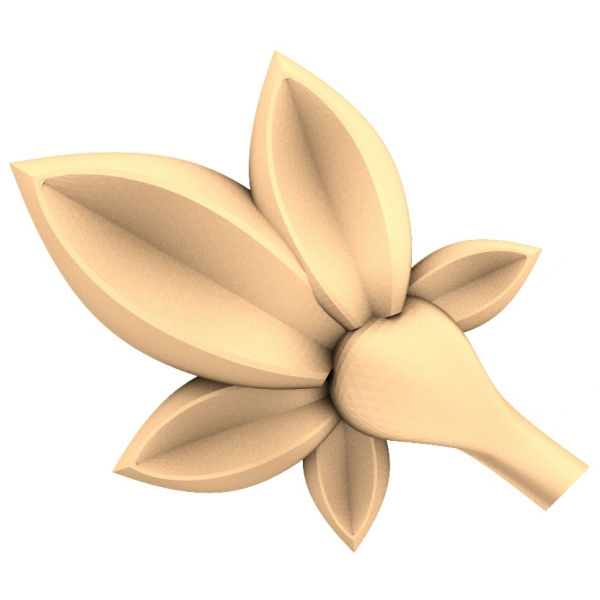 CNC için Blooming Acanthus 3D STL Modeli CNC için Blooming Acanthus 3D STL Modeli