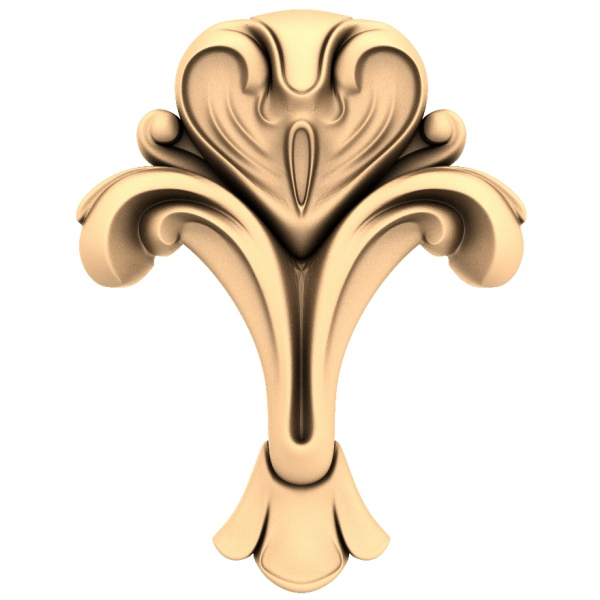 Floral Elegance 3D Model for CNC Carving Floral Elegance 3D Model for CNC Carving