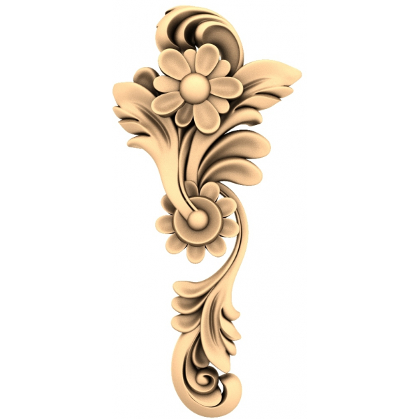 CNC용 Floral Elegance 3D STL 모델 CNC용 Floral Elegance 3D STL 모델