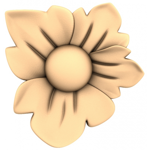 Floral Elegance 3D STL Model for CNC Floral Elegance 3D STL Model for CNC