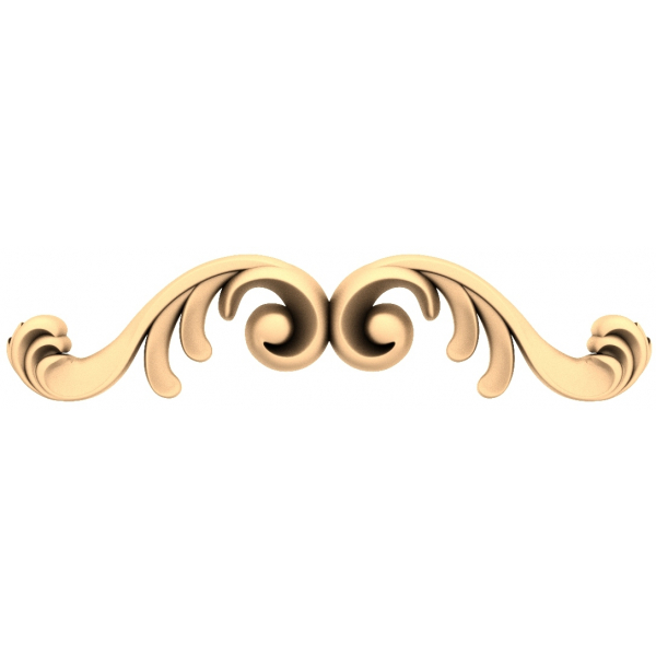 Elegant Swirl Ornament 3D Model Elegant Swirl Ornament 3D Model