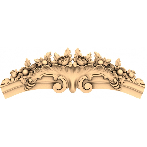 Floral Elegance 3D STL Model for CNC Router Floral Elegance 3D STL Model for CNC Router