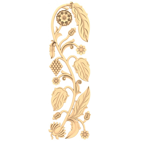 Exquisite Floral Elegance 3D Model for CNC Exquisite Floral Elegance 3D Model for CNC
