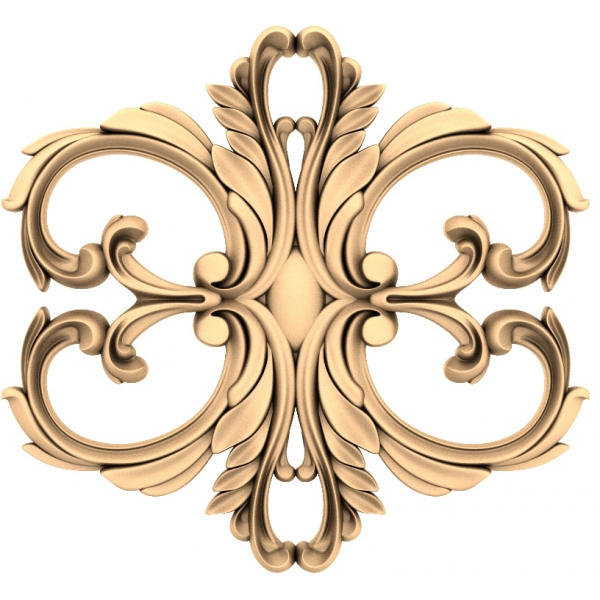 Baroque Flourish 3D STL Model for CNC & 3D Printing Baroque Flourish 3D STL Model for CNC & 3D Printing