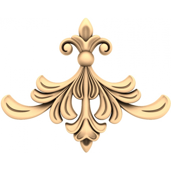 Ornamental Flourish 3D STL Model for CNC Ornamental Flourish 3D STL Model for CNC