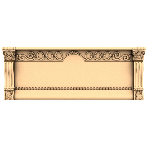 Victorian Elegance Panel 3D STL Model for CNC