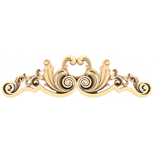 Pannello decorativo Baroque Elegance per CNC e stampa 3D Pannello decorativo Baroque Elegance per CNC e stampa 3D