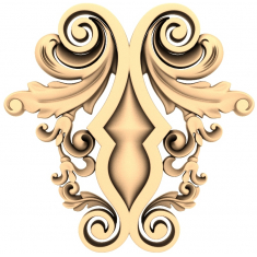 Ornamento a spirale barocco