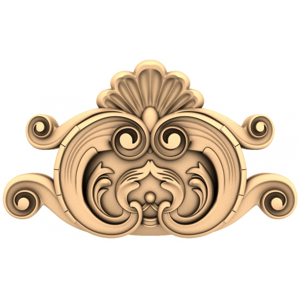 مزین شکوفا Crest 3D مدل برای CNC مزین شکوفا Crest 3D مدل برای CNC