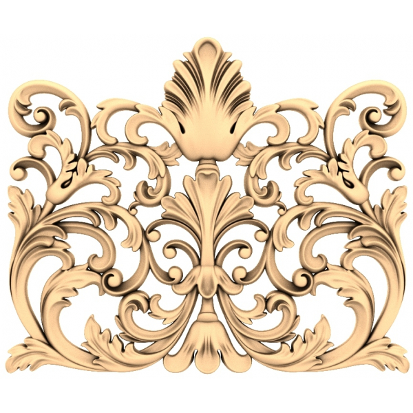 Zdobený Flourish Panel 3D STL model pro CNC a 3D tisk Zdobený Flourish Panel 3D STL model pro CNC a 3D tisk
