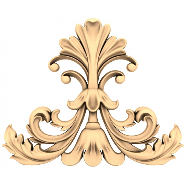 Exquisite Baroque Flourish 3D Model for CNC Carving Exquisite Baroque Flourish 3D Model for CNC Carving