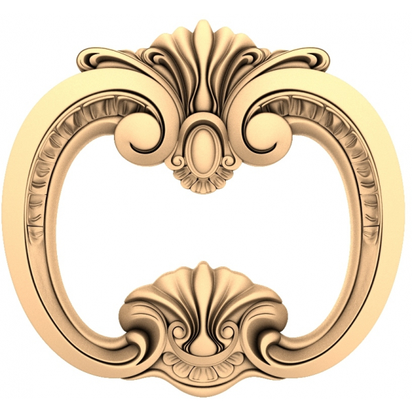 Modelo 3D de marco de elegancia barroca para CNC Modelo 3D de marco de elegancia barroca para CNC