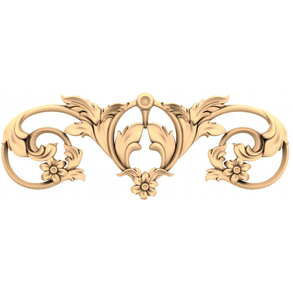 Floral Elegance 3D STL Model for CNC Floral Elegance 3D STL Model for CNC