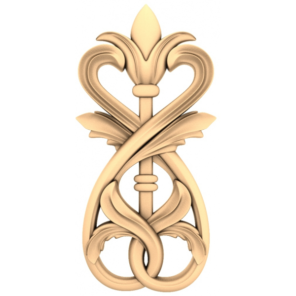 Exquisite Fleur-de-Lis Eleganz 3D STL Modell für CNC Exquisite Fleur-de-Lis Eleganz 3D STL Modell für CNC