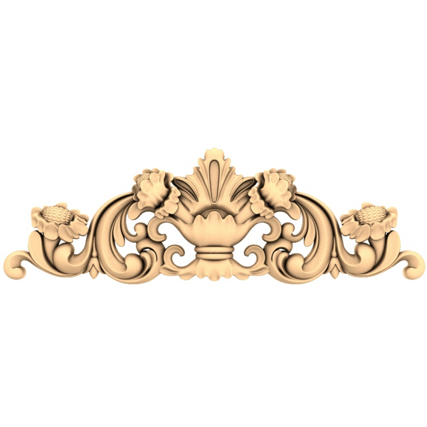 Florales Eleganz-Panel 3D STL-Modell