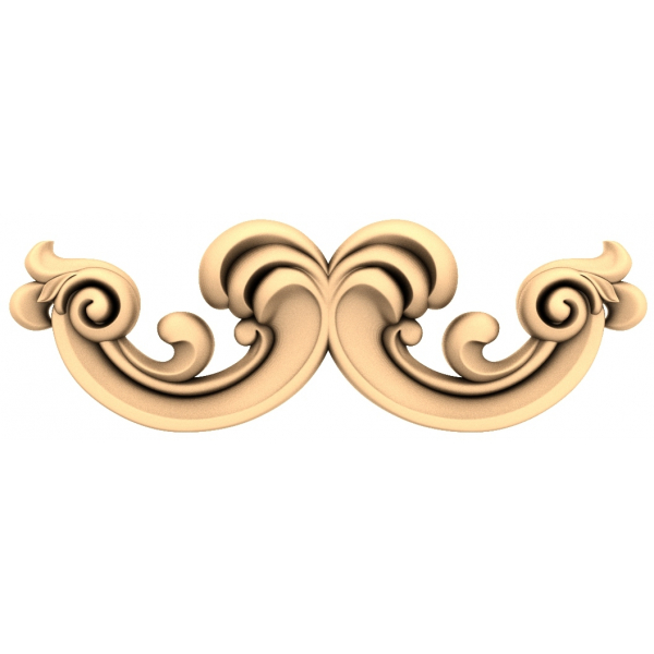 Model 3D elegant Flourish Crest pentru sculptură CNC Model 3D elegant Flourish Crest pentru sculptură CNC