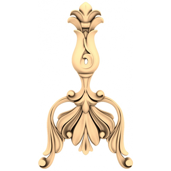 Elegant Fleur-de-Lis Ornament 3D Model for CNC Elegant Fleur-de-Lis Ornament 3D Model for CNC