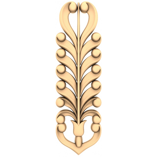 Barok blomsterdekoration 3D STL-model til CNC Barok blomsterdekoration 3D STL-model til CNC