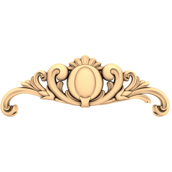 Verziertes Flourish Crest 3D STL Modell für CNC Verziertes Flourish Crest 3D STL Modell für CNC