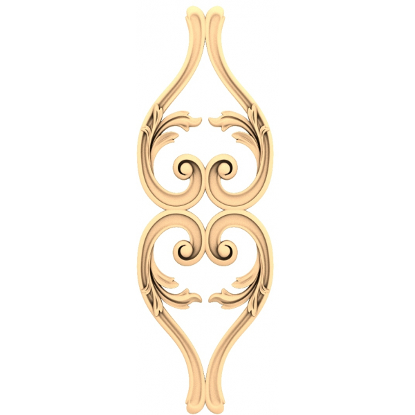 โมเดล 3D STL ของ Elysean Scroll Decor สำหรับเครื่อง CNC