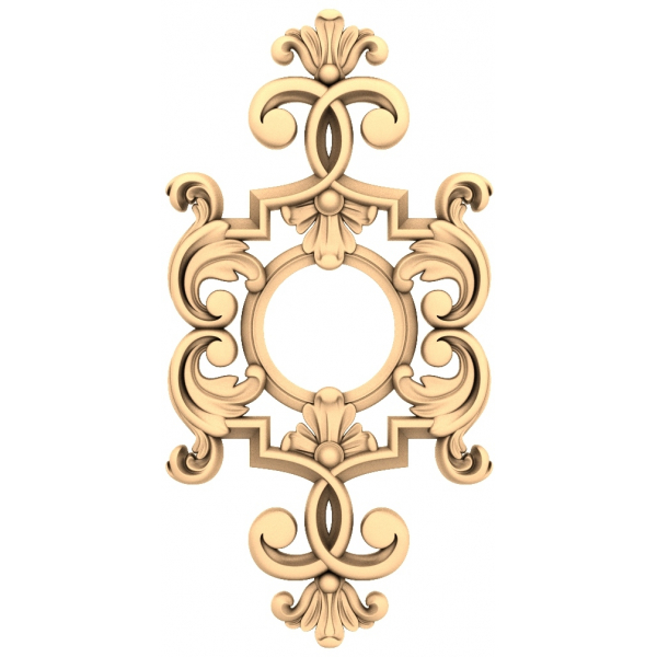 Rococo Elegance 3D STL Model for CNC